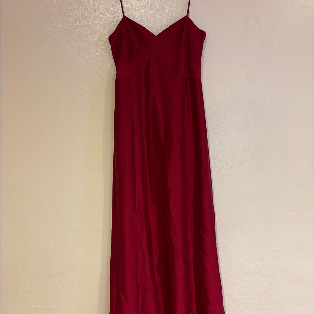 Vintage Ann Taylor Silk Dress | Size Medium | Burgundy | Red | Elegant